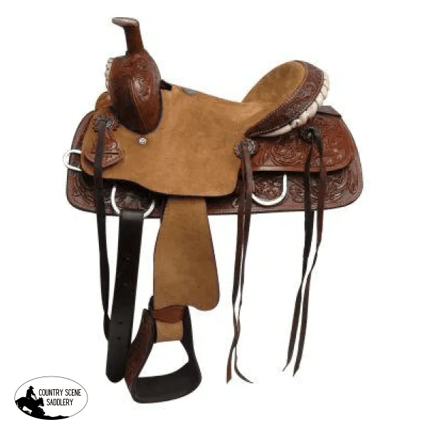 12", 13" Double T  Youth hard seat roper style saddle