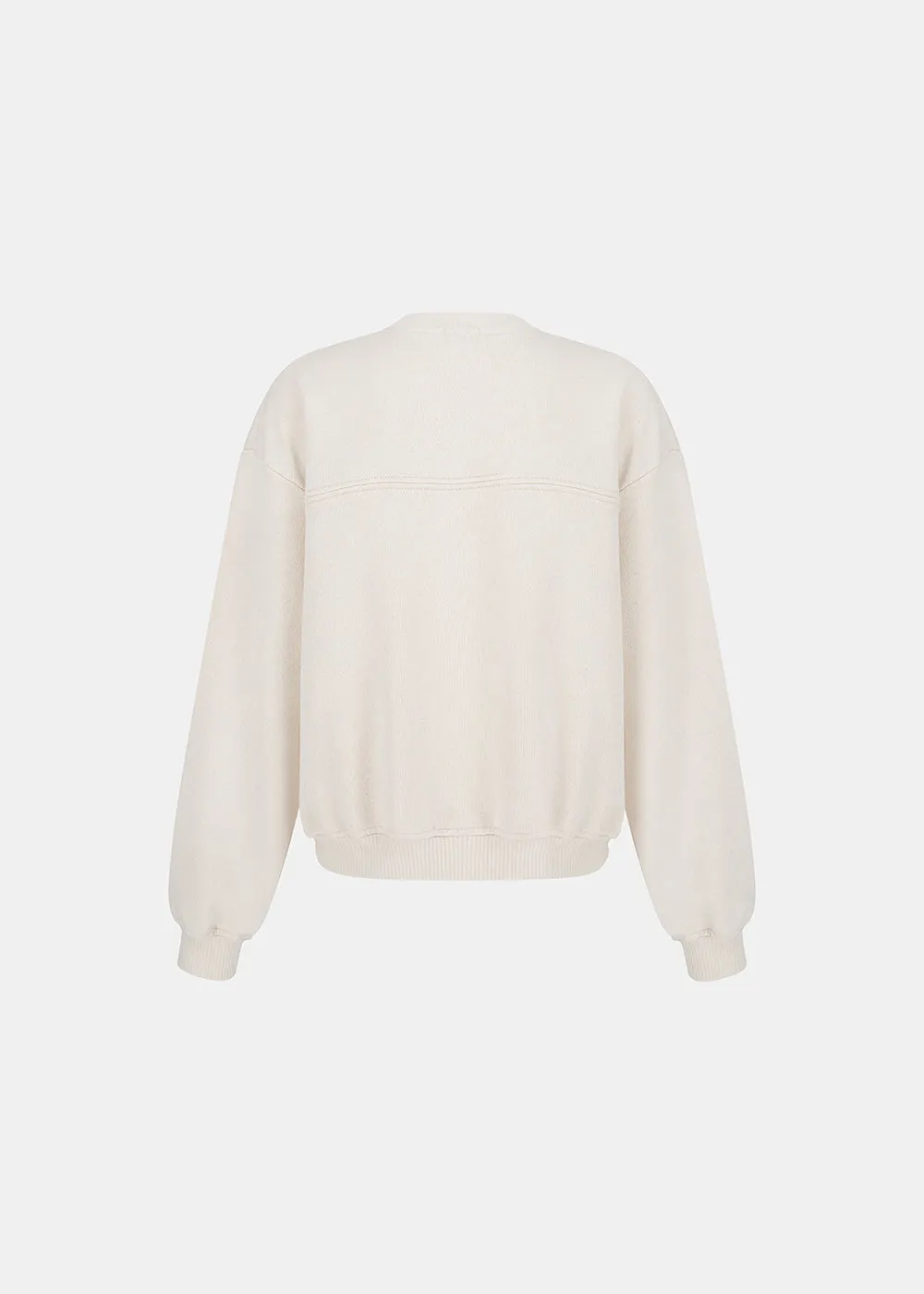 BASEBALL SWEATSHIRT BEIGE