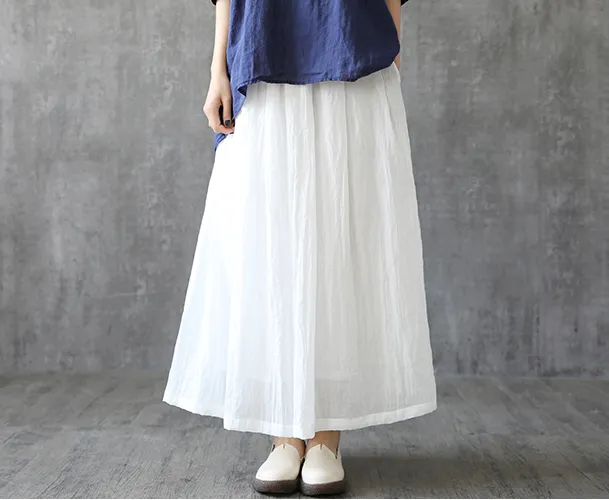 Casual linen loose fitting Women's Skirts  DZA2005261