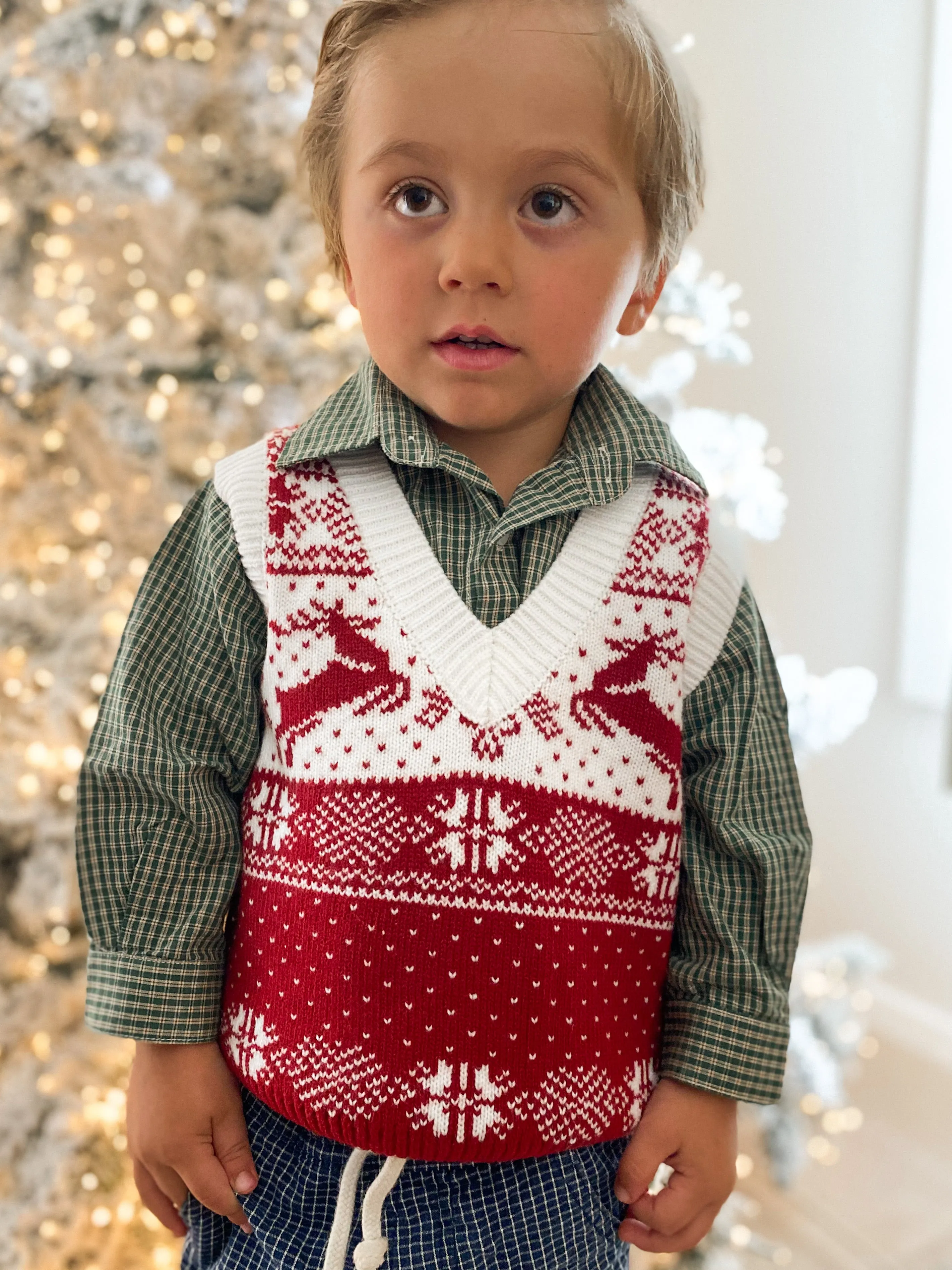 Childrens Fair Isle Vest