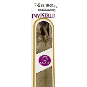 Coats Invisible Zipper 7in to 9in Dogwood