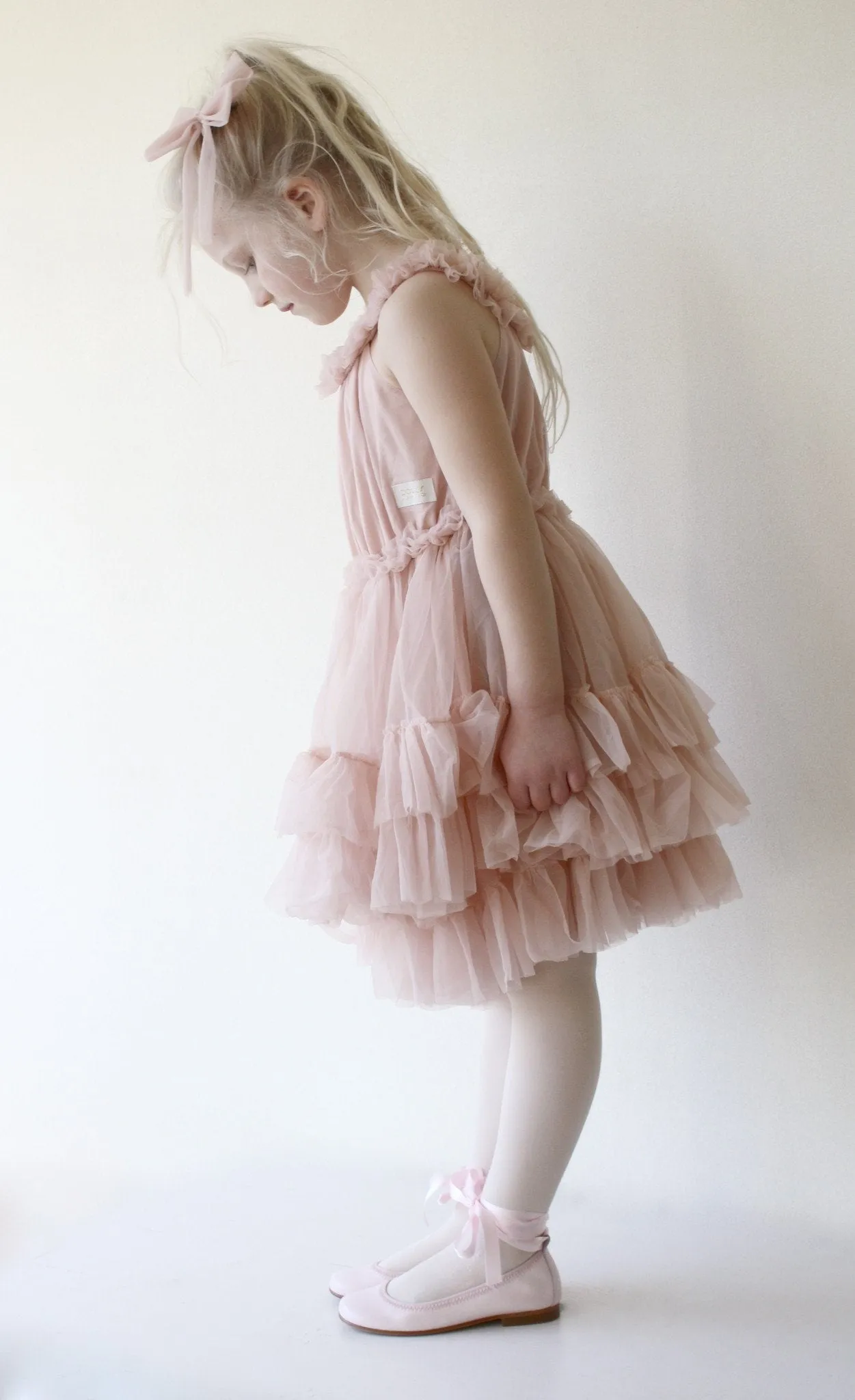 DOLLY by Le Petit Tom ® RUFFLED CHIFFON DANCE DRESS ballet pink