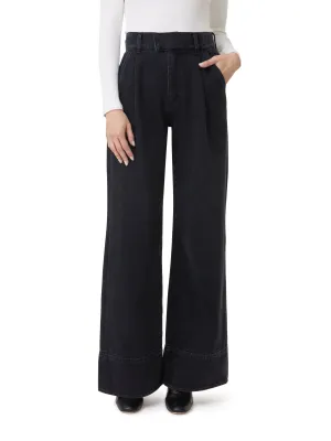 High Rise Pleated Palazzo Pants