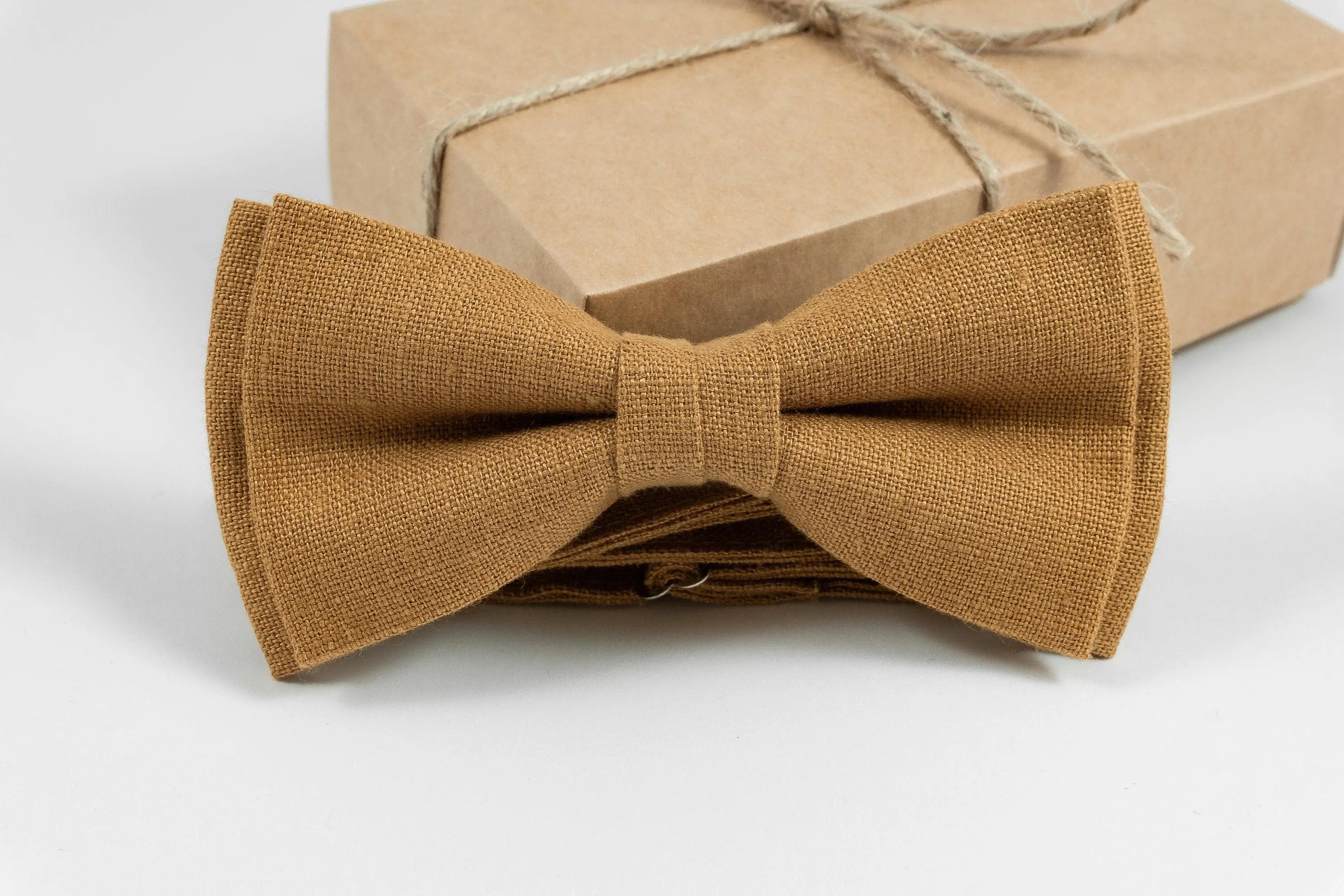 Mens wedding bow ties in Camel Color Camel Bow Tie Weddings