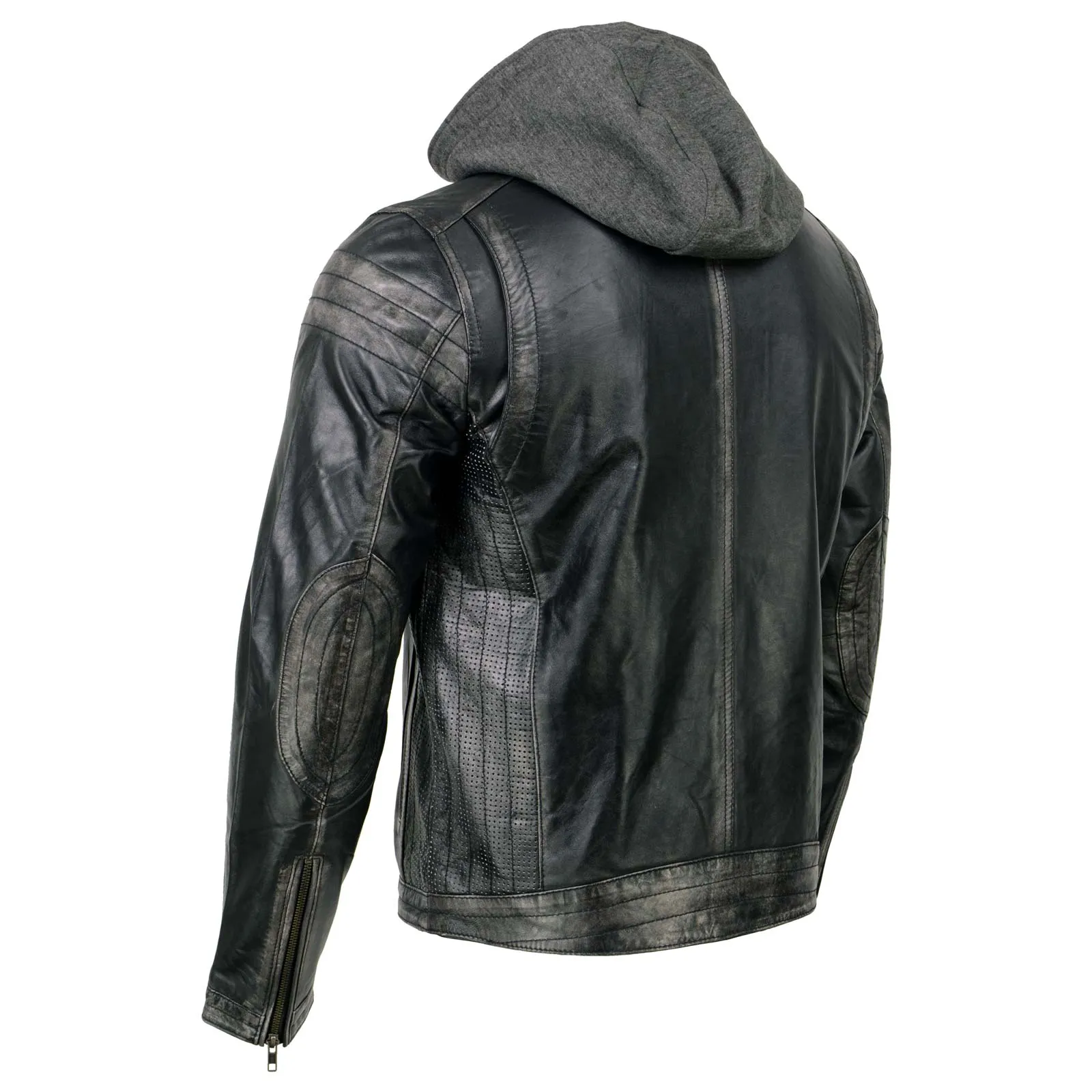 Milwaukee Leather SFM1846 Men's Black Fashion Casual Leather Jacket