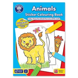 Orchard Toys Colouring and Sticker Book Animals