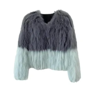 Pre Order:  Dual Tone Furry Short Coat