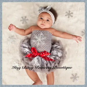 Silver Snowflake Baby Pettiskirt