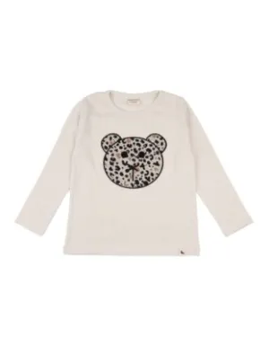 Turtledove Animal Jacquard Applique Bear Top