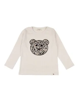 Turtledove Animal Jacquard Applique Bear Top