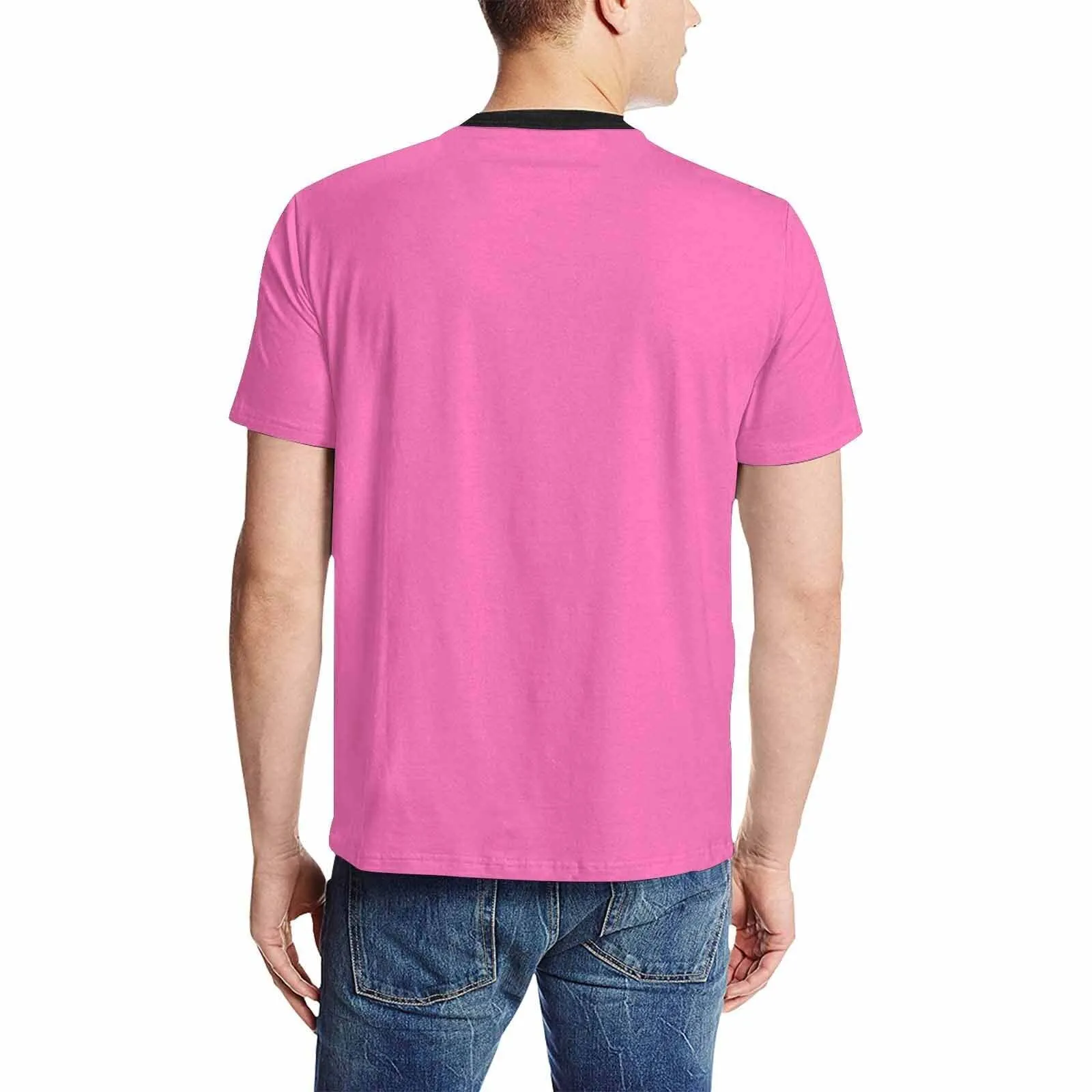 Uniquely You Mens T-Shirt /  Hot Pink     - Short Sleeve Casual Shirt