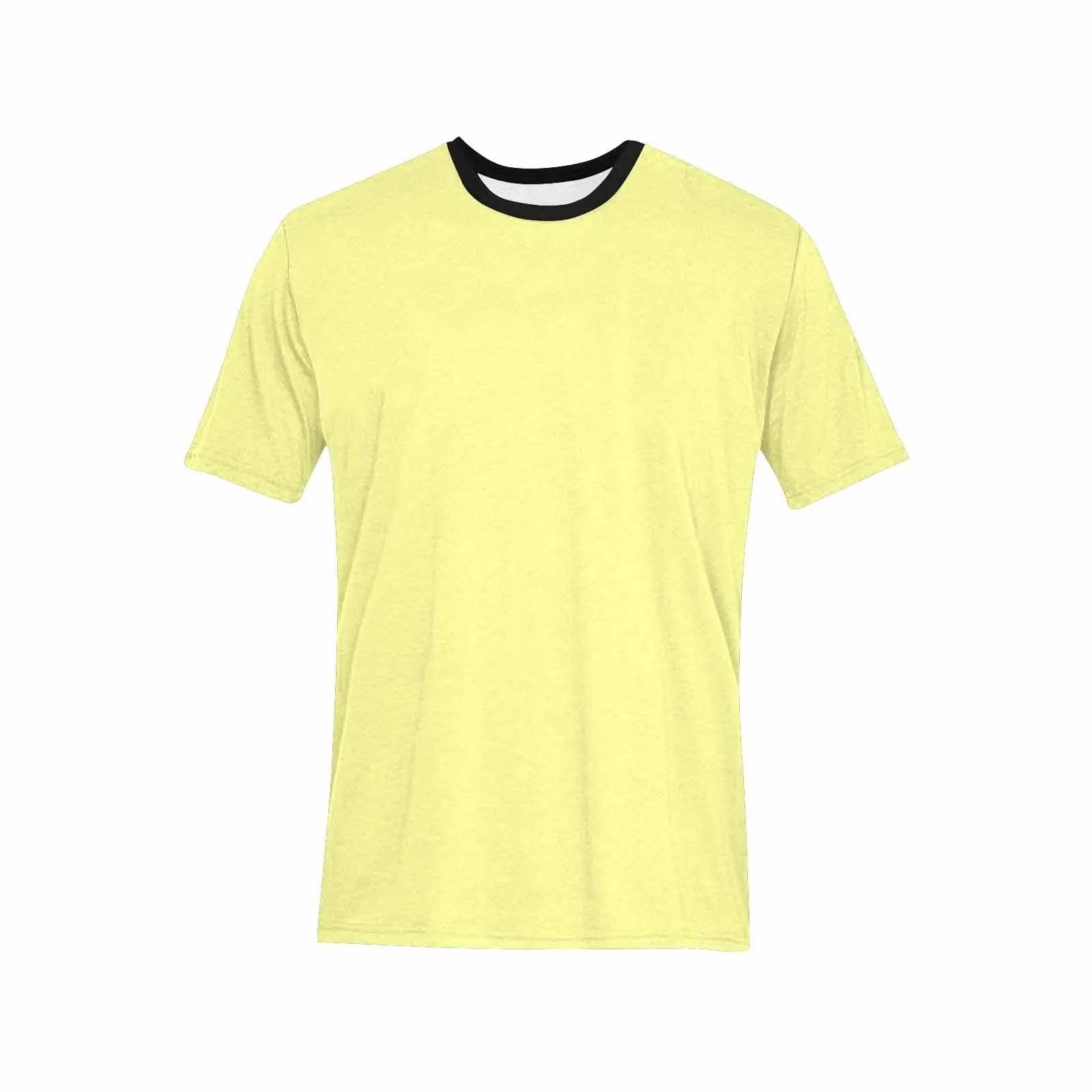 Uniquely You Mens T-Shirt /  Pastel Yellow     - Short Sleeve Casual Shirt