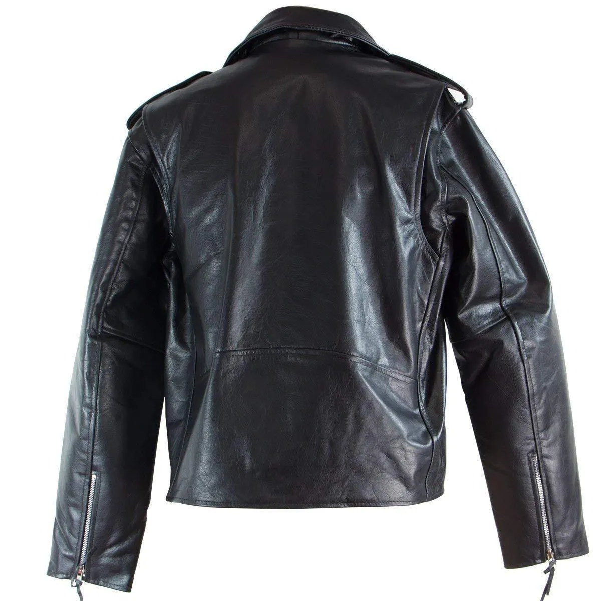 Xelement B7100-LA 'Classic' Men's Black TOP GRADE Leather Motorcycle Biker Jacket